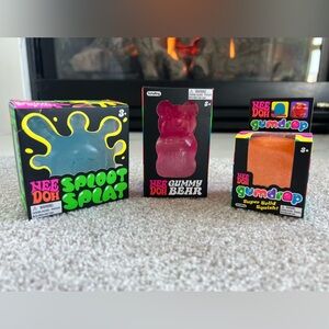 NeeDoh Gumdrop, Gummy Bear & Sploot Splat